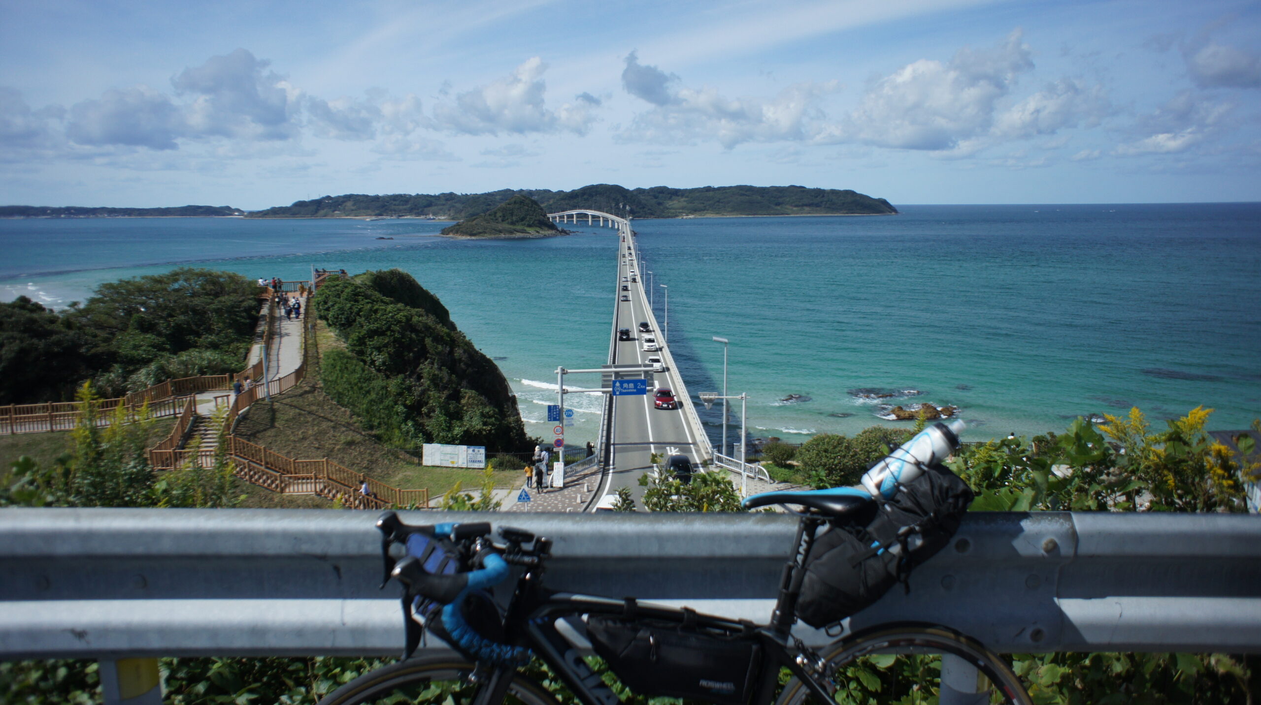 自転車旅】山口県ライド 1日目／山口の絶景「角島大橋」は蒼かっ